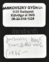 2002 Jankovszky György(1946-): Két csillag, fotógrafika, feliratozva, aláírt, pecséttel jelzett, kar...