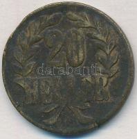 Német Kelet-Afrika 1916T 20h Cu T:3 ph.
German East Africa 1916T 20 Heller Cu C:F edge error