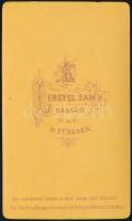 Endrődi Sándor (1850-1920) költő, író,  1870 körül. 7x10 cm