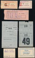 cca 1940-1981 Lósporttal kapcsolatos jegyek, 7 db