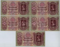 1930. 100P (5x) sorszámkövetők T:I-