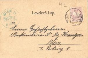 1897 (Vorläufer!) Tata, Tata-Tóváros; Vár, Grófi kastély, Római katolikus templom, Kegyesrendiek Tár...