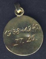 Kis arany medál 0,4g, díszdobozban