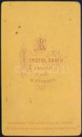 cca 1890 Füredi Keöd József (1839-1897) színész, balatoni és dunai hajóskapitány  Lengyel Samu műter...