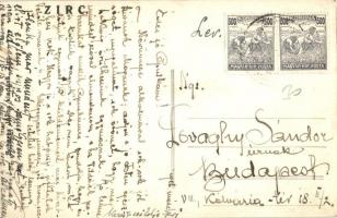 1926 Zirc, látkép, Apátsági templom télen. Kiadja Scherer János (EK)