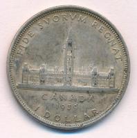 Kanada 1939. 1$ Ag "VI. György" T:2 patina
Canada 1939. 1 Dollar Ag "George VI"...