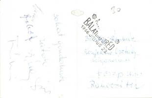 1966 Balatonfüred, Üdvözlet a 141. Anna Bálról, belépőjegy, reklámlap + 1966 Annabál Balatonfüreden ...