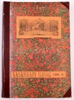 1906 A Vasárnapi Újság II. fél évfolyama bekötve,javított félvászon kötésben. Az első oldal fénymásolattal pótolt, egyébként jó állapotban