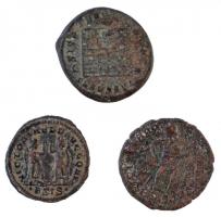 Római Birodalom 3db rézpénz Siscia verdéből T:2-,3
Roman Empire 3pcs of copper coins from Siscia mi...