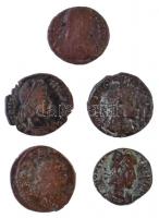 Római Birodalom 5db-os vegyes római rézpénz tétel a Kr. u. III-IV. századból T:2-,3 Roman Empire 5pcs of various Roman copper coins from the 3rd and 4th century AD C:VF,F