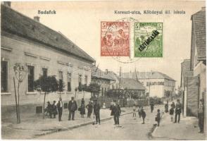 Budapest XXII. Budafok, Kereszt utca, Kőbányai állami iskola. Kiadja a Budafoki Könyvnyomda, TCV card