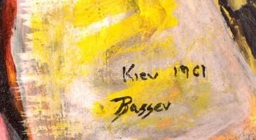 Bassev jelzéssel: Kijev 1961, olaj, karton, 27,5×34 cm