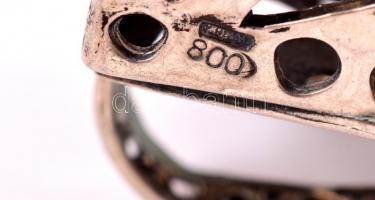 Ezüst (Ag.) mini iskolatáska, jelzett, 3×2,5 cm, nettó: 25 g