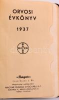 1937 Bayer orvosi zsebnaptár, sok kitépett lappal