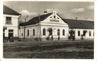 Élesd, Alesd; utcakép, Községháza, üzlet. Kiadja a Hangya Szövetkezet / street view, town hall, shops (EK)