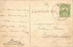 1909 Kőhalom, Reps, Rupea; utcakép, vár. W. L. (?) 1777. Kiadja Johanna Gunesch / Cetatea Rupea / st...