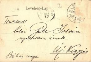 1900 Brassó, Kronstadt, Brasov; Állami ipari szakiskola, szecessziós művészlap / industrial school. ...