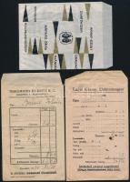 3 db papírzacskó (Kereskedelmi Vállalat, Thallmayer és Seitz Rt., Engel Károly Elektromosgyár)
