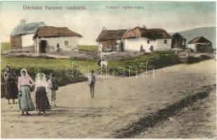 1914 Vehéc, Vechec (Varannó mellett / near Vranov nad Toplou); Üdvözlet Varannó vidékéről, vehéci cigány tanya. Kiadja Spira Ábrahám / Gypsy folklore, Gypsy settlement in Vechec