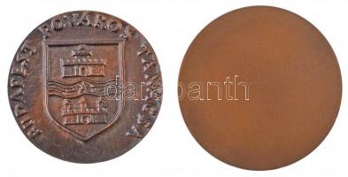 ~1960-1970. "A Vállalat Kiváló Brigádja" Br emlékplakett (70mm) + DN "Budapesti Művés...