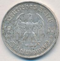 Német Harmadik Birodalom 1935F 5M Ag "Hindenburg" T:2 patina
German Third Reich 1935F 5 M...
