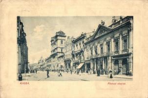 1912 Kassa, Kosice; Fő utca, Városháza, üzletek. W. L. Bp. 6209. / main street, town hall, shops (EK)