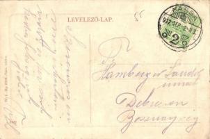 1912 Kassa, Kosice; Fő utca, Városháza, üzletek. W. L. Bp. 6209. / main street, town hall, shops (EK...