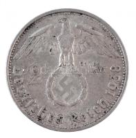 Német Harmadik Birodalom 1938B 2M Ag "Hindenburg" T:2 
German Third Reich 1938B 2 Mark Ag...