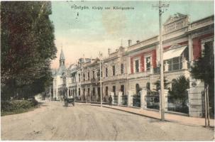 1912 Pöstyén, Pistyan, Piestany; Königszeile / Király sor, Király villa. Kiadja Kohn Bernát / street view, villas (EK)