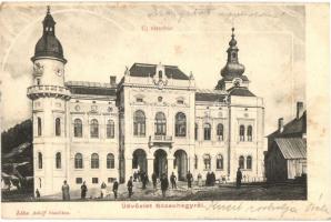 1908 Rózsahegy, Ruzomberok; Új városháza. Kiadja Kohn Adolf / the new town hall (fl)