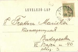 1902 Rozsnyó, Roznava; a berzétei utcai Evangélikus polgári leány iskola. Kiadja Falvi Jenő / street...