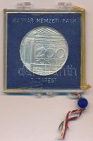 1977. 200Ft Ag "Nemzeti Múzeum" eredeti, kissé sérült, plombált MNB tokban T:BU 
Adamo EM...