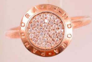 Pandora aranyozott ezüst (Ag.) gyűrű, méret: 51, bruttó:3 g