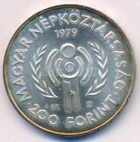 1979. 200Ft Ag "Nemzetközi gyermekév" T:BU patina
Adamo EM57