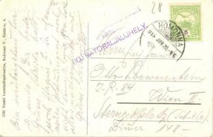 1915 Homonna, Homenau, Humenné; Piac tér, piaci árusok, Gróf Andrássy kastély / marketplace, market ...