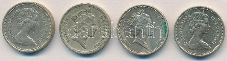 Nagy-Britannia 1983-1993. 1Ł (4x) T:2,2-  Great Britain 1983-1993. 1 Pound (4x) C:XF,VF