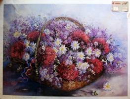 7 db nagyméretű, festményekről készült nyomat kb 50x70 cm