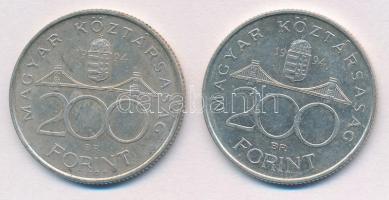 1994. 200Ft Ag "Deák" (2x) T:2