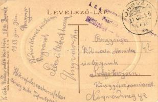 1918 Ungvár, Uzshorod, Uzhorod; Cs. és kir. tiszti pavilon, katonák / K.u.K. officers' pavilion...