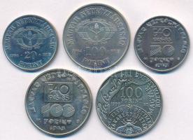 1984. 20Ft Cu-Ni "FAO - Védd az erdőt" +  100Ft Cu-Ni "FAO - Ha kivágod, ültess is&qu...