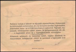 cca 1940 Pécs, Weber patika gyógyszertári recept boríték