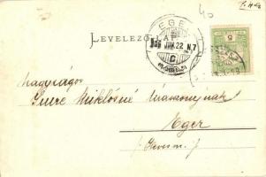 1906 Beregszász, Berehove; Zsazsa lak. Kiadja Farkas J. / villa (EK)