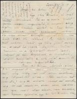 1933 gróf Szapáry Marianne saját kézzel írt levele 2 beírt oldalon