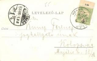 1905 Gyalár, Ghelari; hegyi sikló alsó rész, iparvasút, bányavasút, csillék. Kiadja Spörl Gusztáv / ...