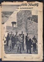 1936 Berliner Illustrierter Zeitung olimpiai száma. Megviselt állapotban, egy lap hiánnyal