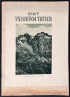 cca 1930 Krásy Vysokych Tatier picture album / Tátra képes album 64p csak képek