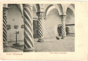 Gruz, Gravosa; Villa Giorgi (Unutrenje) / villa belső. Kiadja Ivan Nikoletic / villa interior (EK)