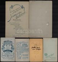 cca 1900-1910 6 db feliratozott fotó a Barabás család tagjairól