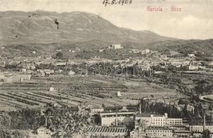 1908 Gorizia, Görz, Gorica; general view, factory, plant (EK)