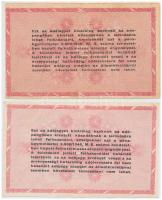 1946. 1.000.000AP (2x) egyik sorszám nélkül, másik fordított címerrel és hátoldalán elcsúszott nyoma...